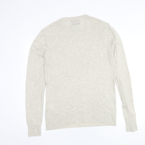 Les Deux Men's Beige Knit Pullover Jumper Size L