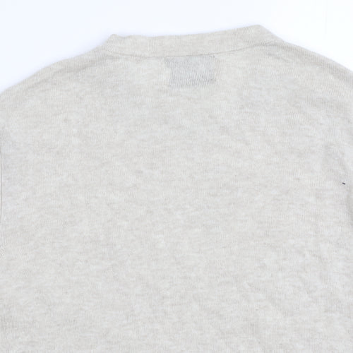 Les Deux Men's Beige Knit Pullover Jumper Size L