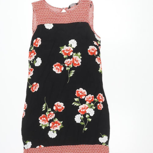 Dorothy Perkins Women's Black Floral Dress Size 12