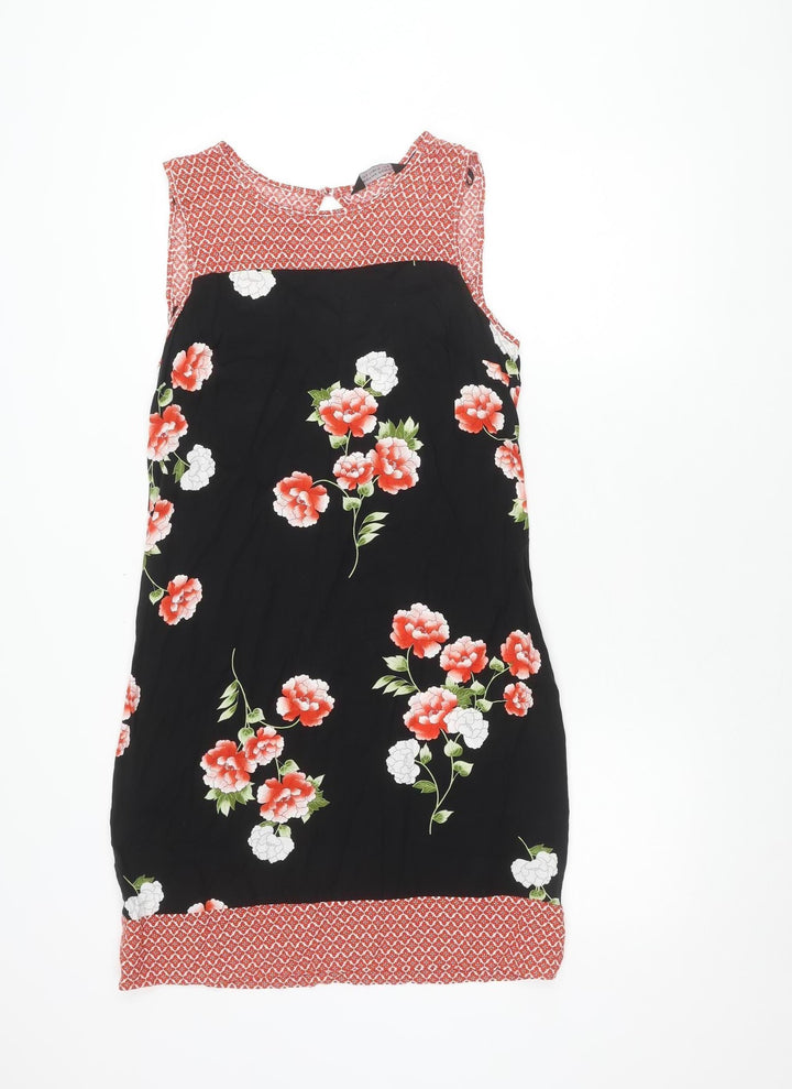 Dorothy Perkins Women's Black Floral Dress Size 12
