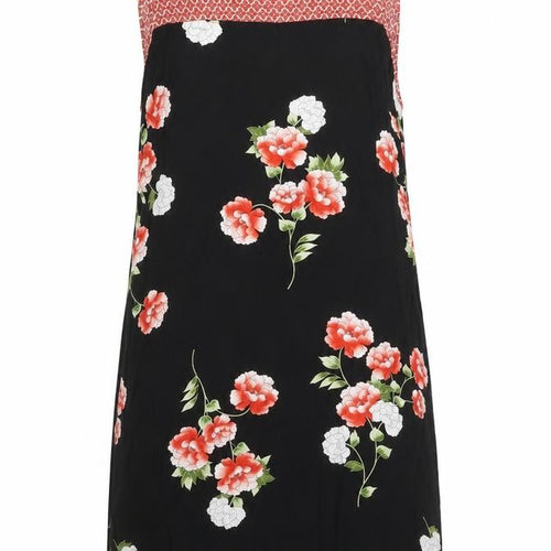 Dorothy Perkins Women's Black Floral Dress Size 12