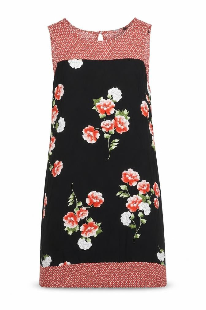 Dorothy Perkins Women's Black Floral Dress Size 12