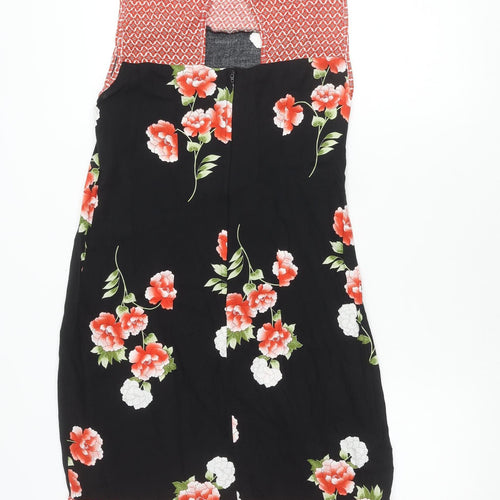 Dorothy Perkins Women's Black Floral Dress Size 12