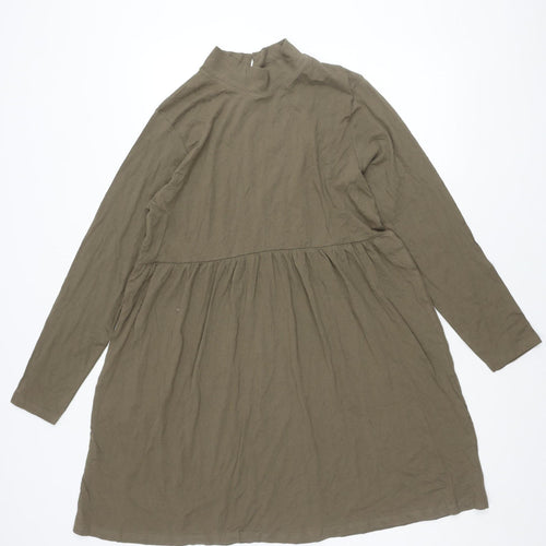 Brave Soul Women's Green XS A-Line Casual Dress