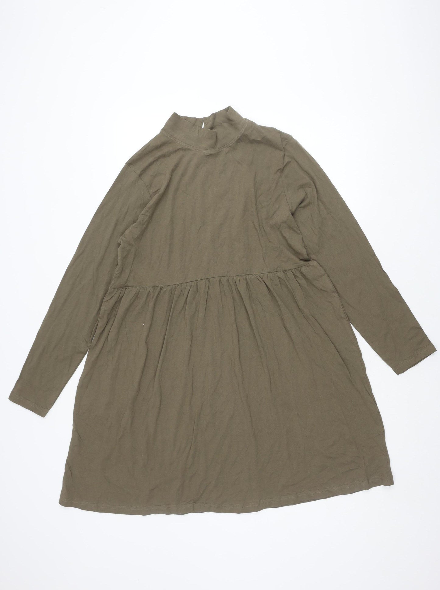 Brave Soul Women's Green XS A-Line Casual Dress