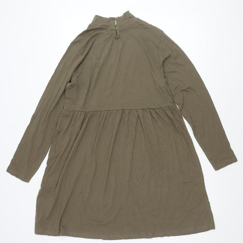 Brave Soul Women's Green XS A-Line Casual Dress