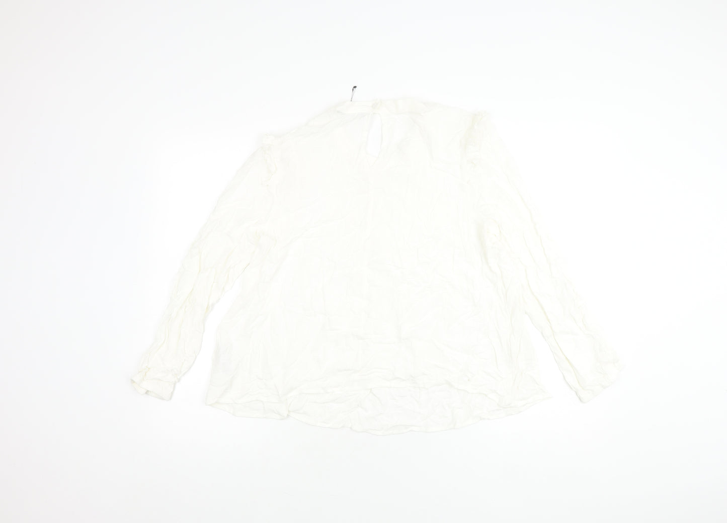 Marks and Spencer Women's Ivory Long Sleeve Top Size 14