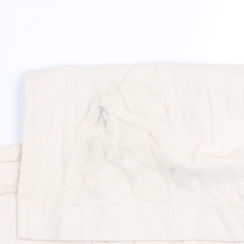 Per Una Women's Beige Wide-Leg Trousers Size 12