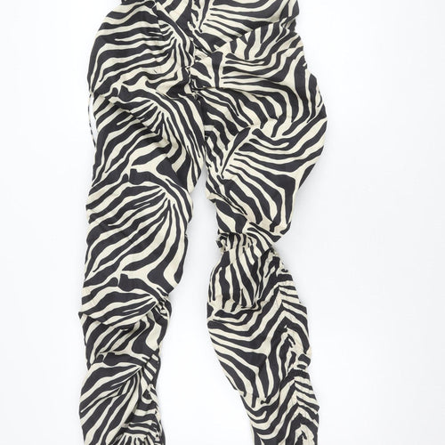 PrettyLittleThing Women's Zebra Print Trousers Size 6