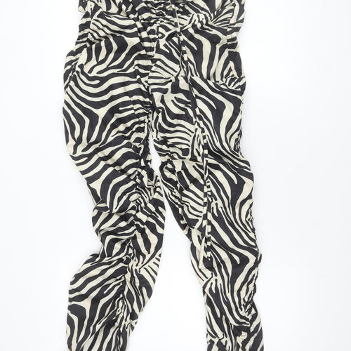 PrettyLittleThing Women's Zebra Print Trousers Size 6