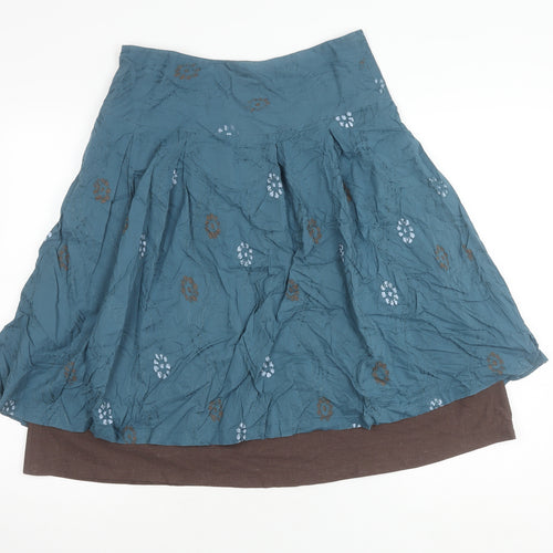 Simple Wish Women's Blue A-Line Skirt Size 12, Elegant