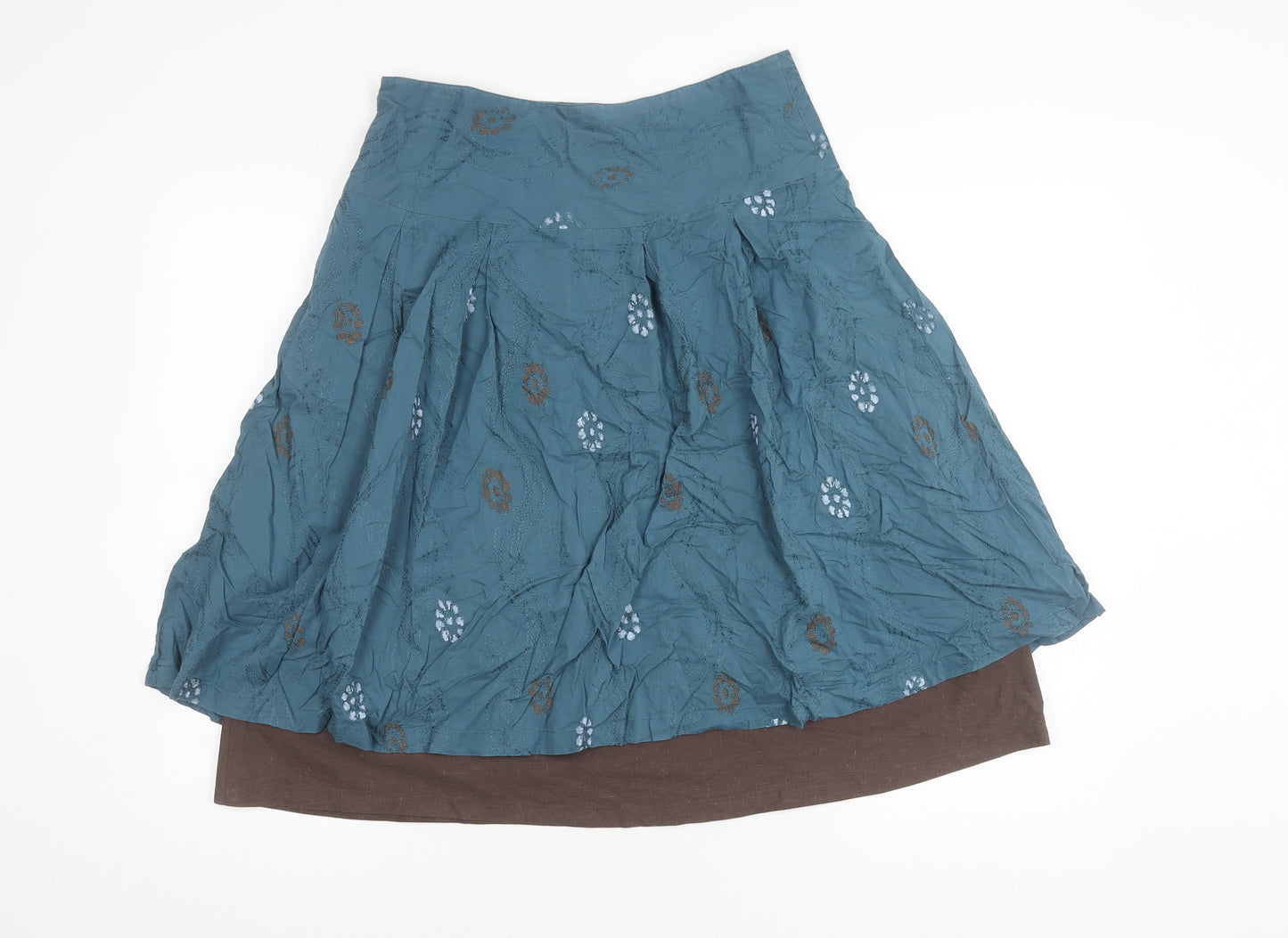 Simple Wish Women's Blue A-Line Skirt Size 12, Elegant