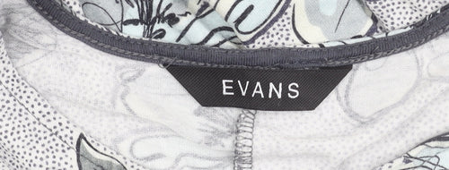 Evans Women's Floral Top Multicoloured Size 16