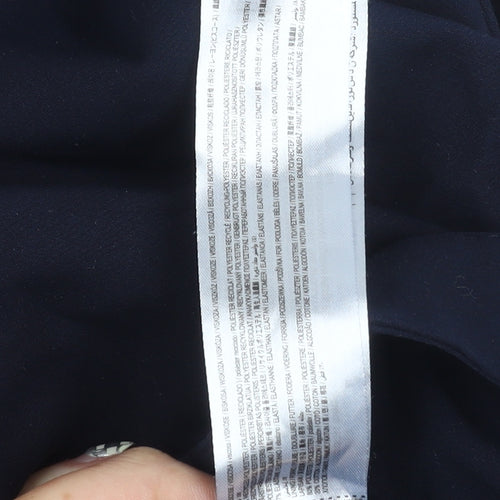 MNG Women's Blue Trousers Size 8 Straight Leg
