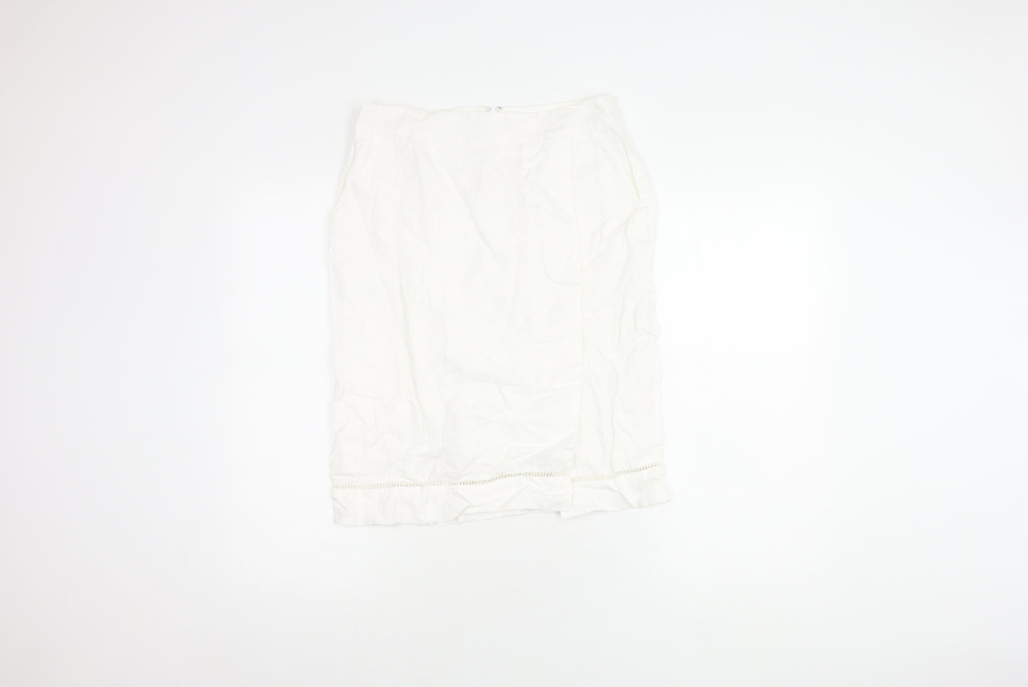 Hobbs Women's White Pencil Skirt in Size 10