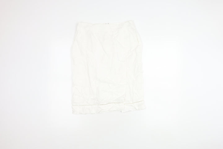 Hobbs Women's White Pencil Skirt in Size 10