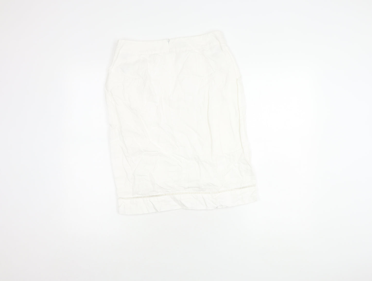 Hobbs Women's White Pencil Skirt in Size 10