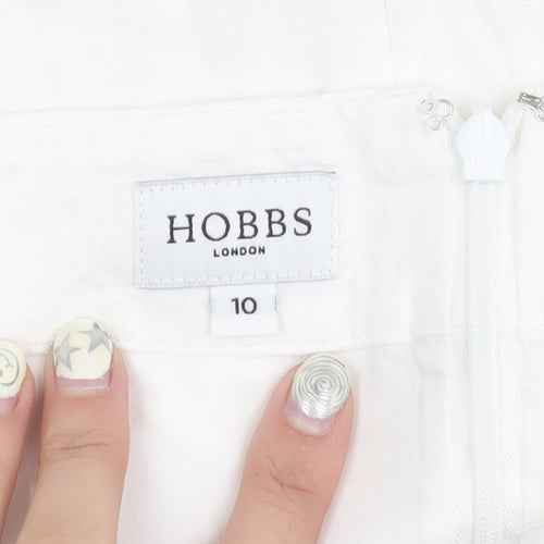 Hobbs Women's White Pencil Skirt in Size 10