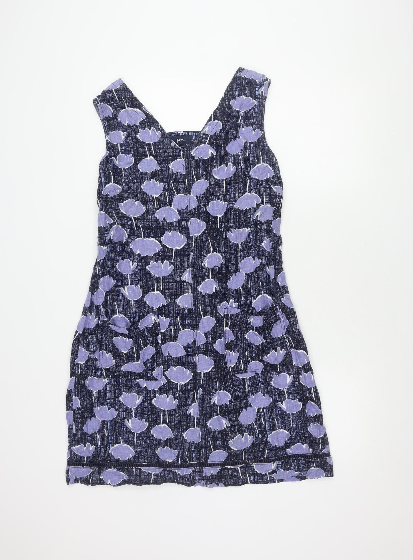 Next Women's Blue Pinafore Dress Size 14