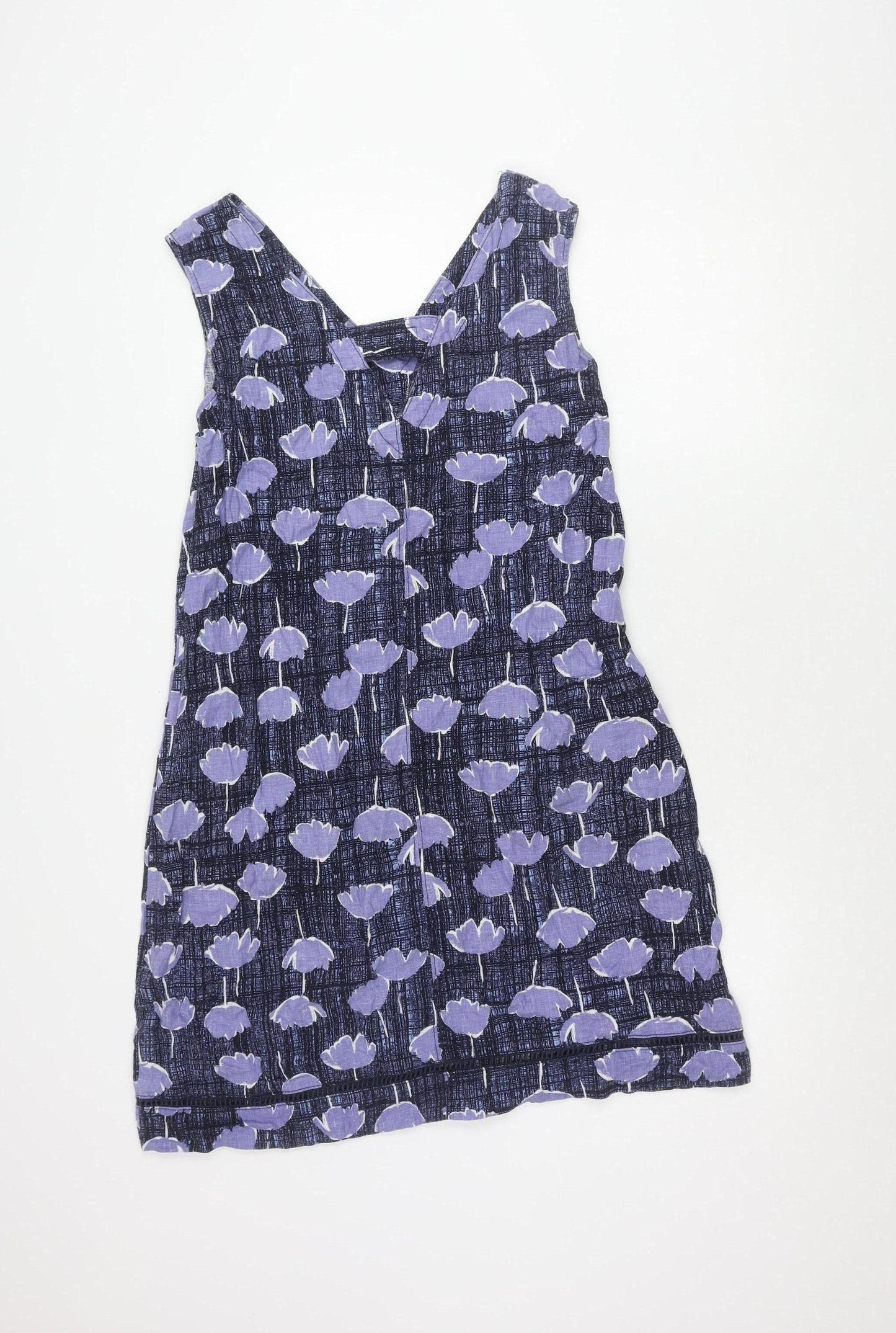 Next Women's Blue Pinafore Dress Size 14