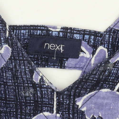 Next Women's Blue Pinafore Dress Size 14
