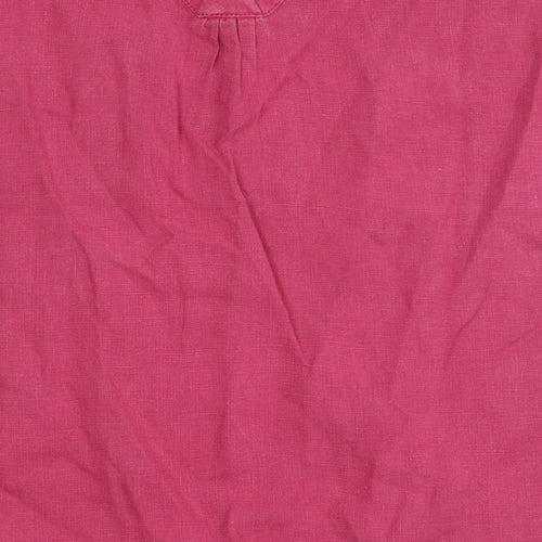Seasalt Cornwall Women's Pink Linen V-Neck Tank