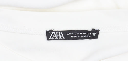 Zara Women's White Dress Size 12