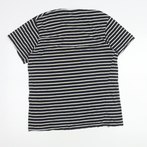 Joe Browns Unisex Black Striped T-Shirt L