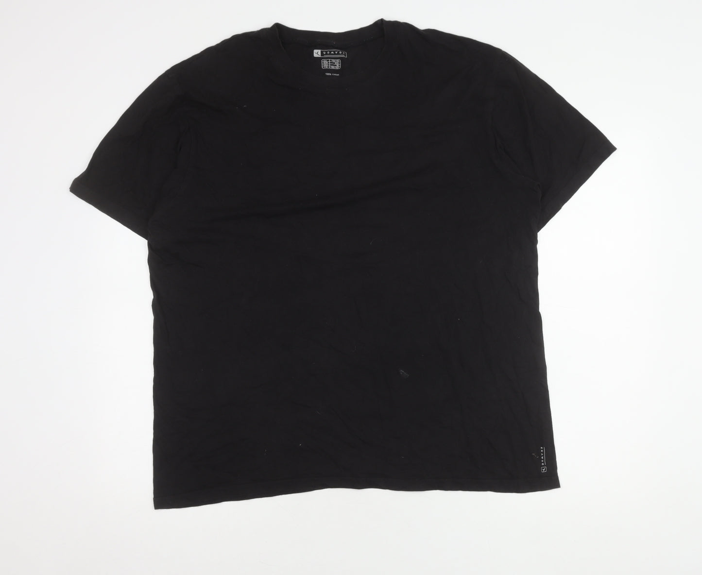 Domyos Men's Black XL Short Sleeve Crew Neck T-Shirt