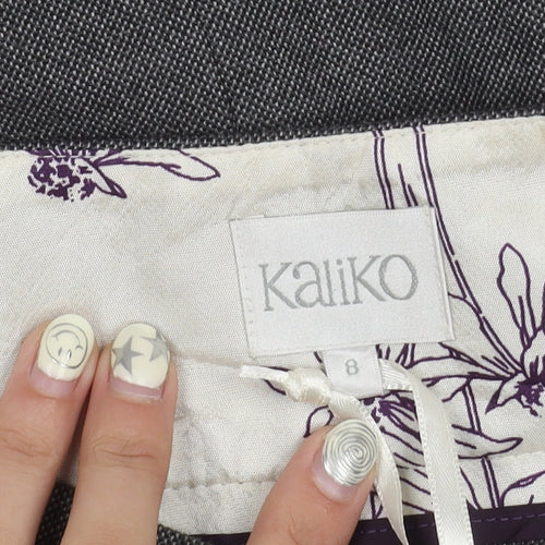 Kaliko Women's Grey Tweed Pencil Skirt Size 8