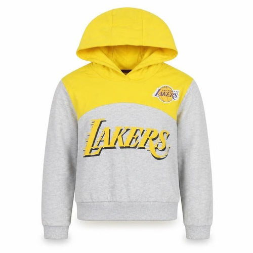 NBA Girls Grey Yellow Lakers Hoodie 11-12 Years Pullover
