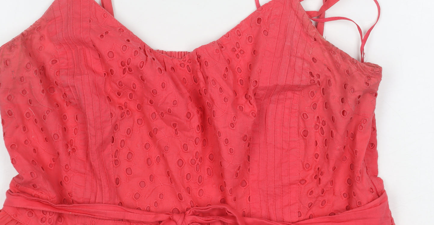 Monsoon Women's Red Fit & Flare Dress, Size 14