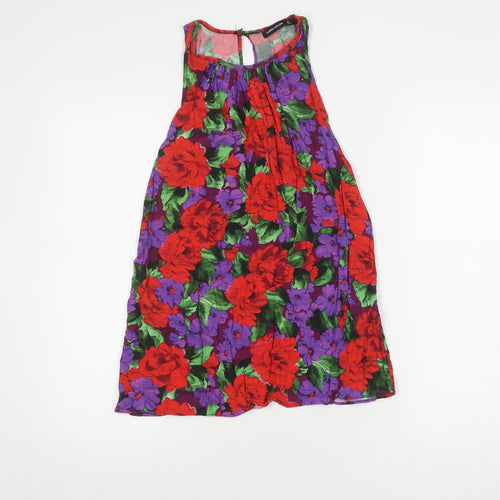 Karen Millen Women's Multicoloured Floral Top Size 8