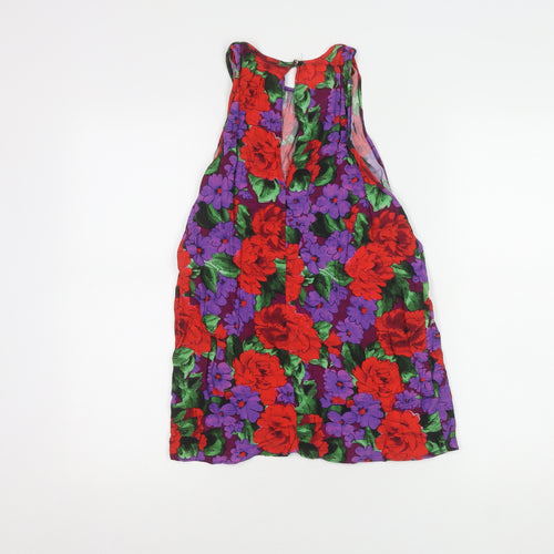 Karen Millen Women's Multicoloured Floral Top Size 8