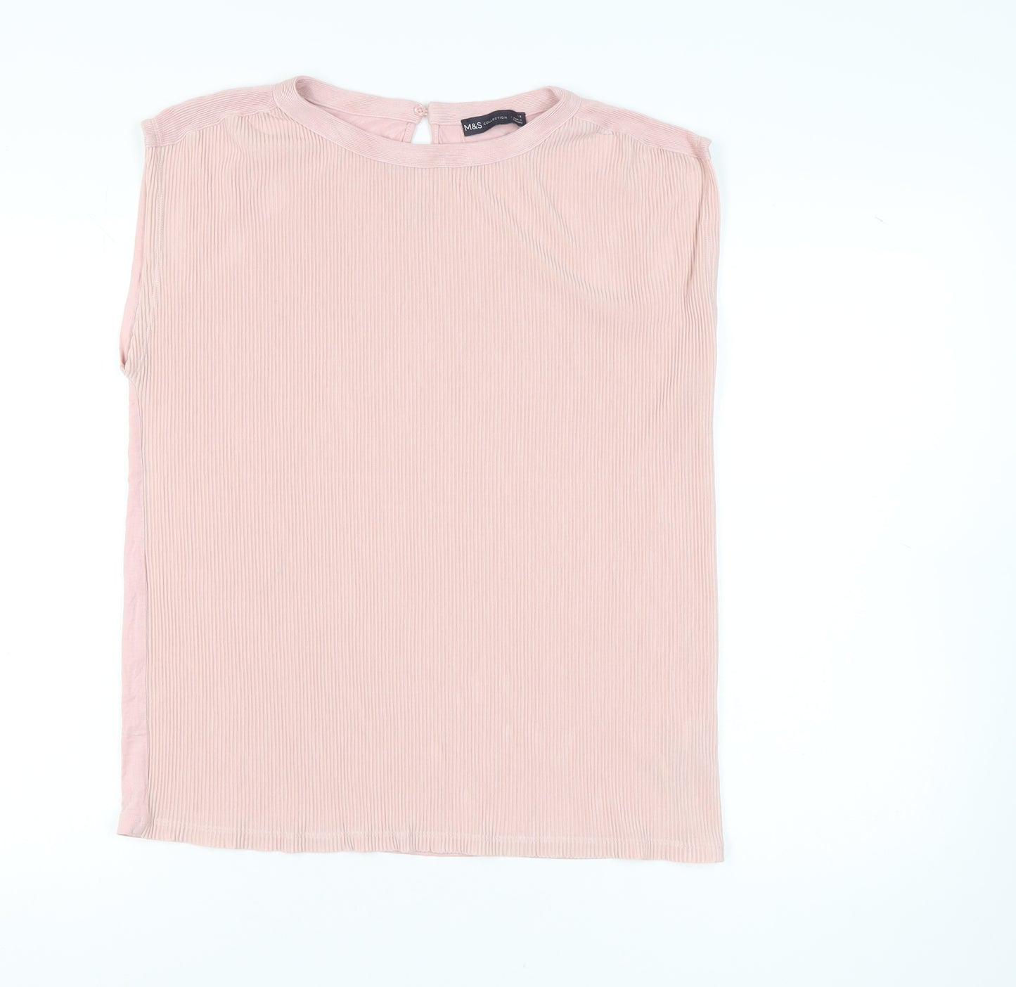 Marks and Spencer Pink Women's Sleeveless Blouse Size 18