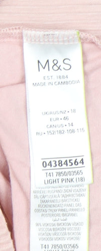 Marks and Spencer Pink Women's Sleeveless Blouse Size 18