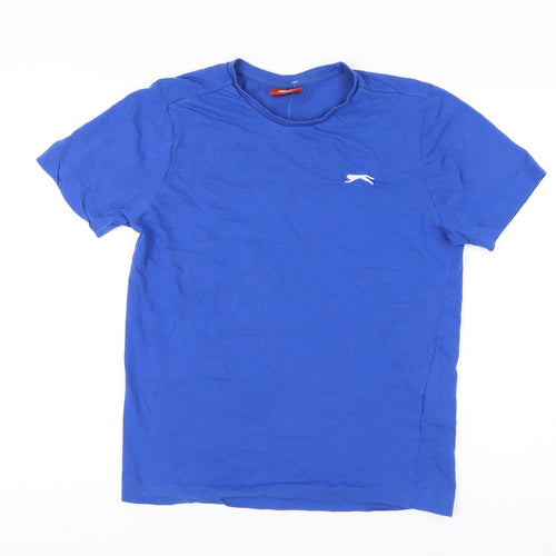 Slazenger Men's Blue Crew Neck T-Shirt - Size S