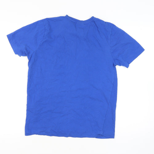 Slazenger Men's Blue Crew Neck T-Shirt - Size S