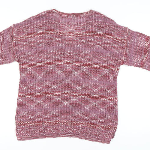 Next Women's Multicoloured V-Neck Pullover Jumper M