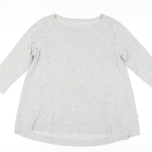 Phase Eight Women's Grey Jumper, Size 12, Knit, 3/4 Sleeve