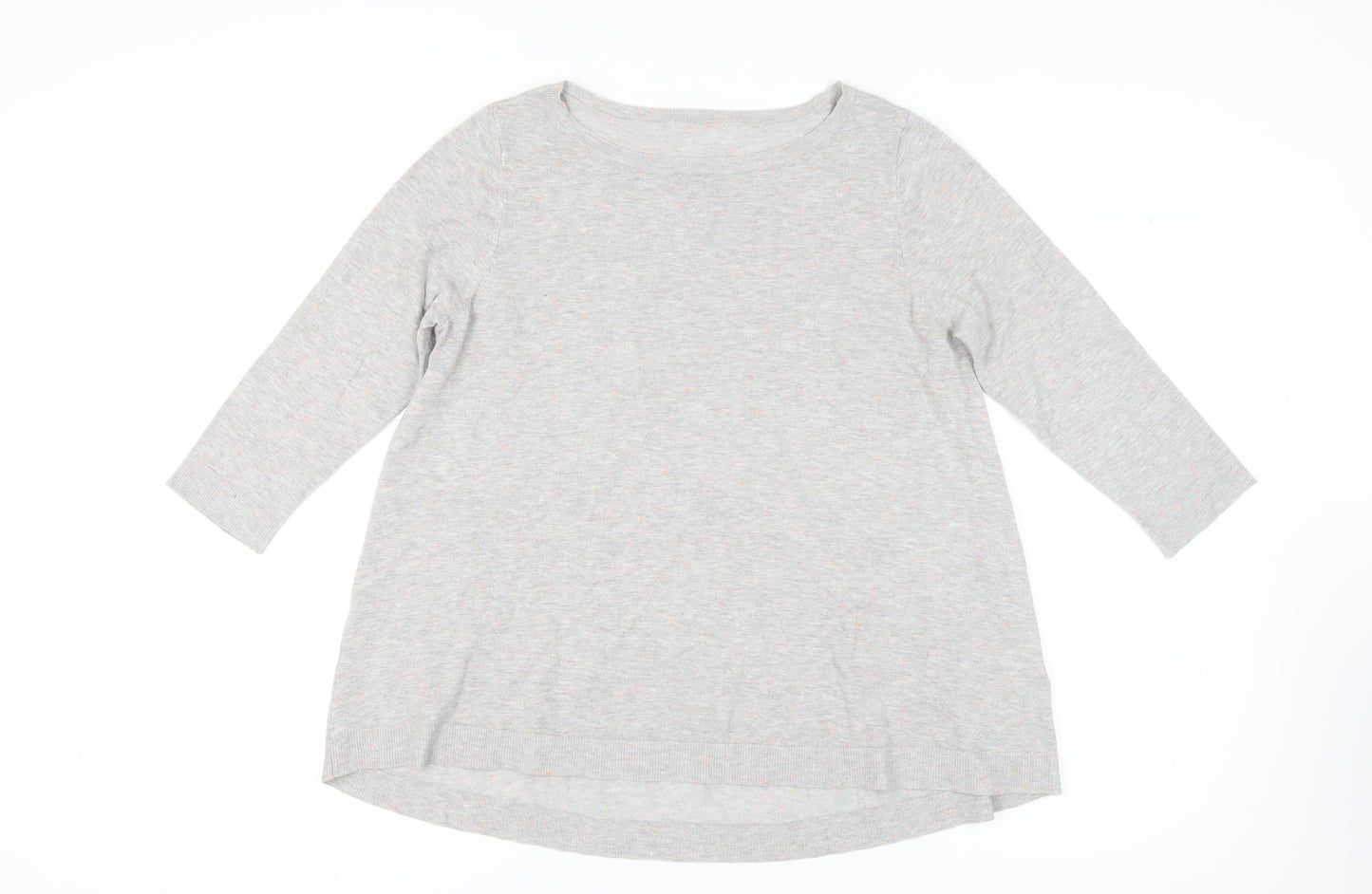Phase Eight Women's Grey Jumper, Size 12, Knit, 3/4 Sleeve
