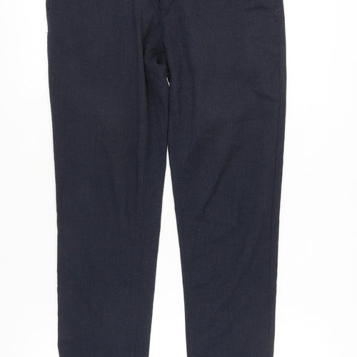 Zara Women's Blue Chino Trousers Size 10 Casual