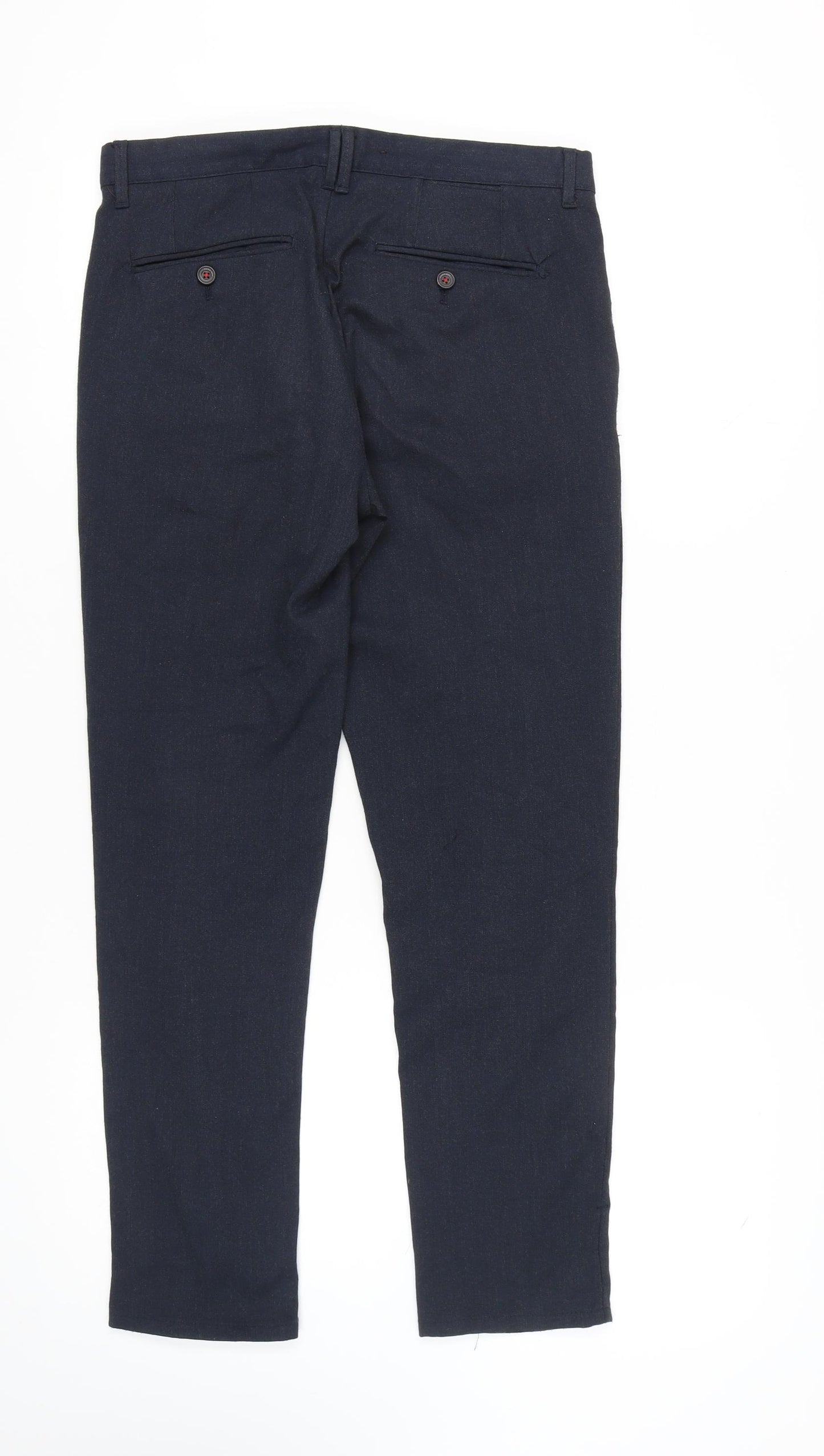 Zara Women's Blue Chino Trousers Size 10 Casual