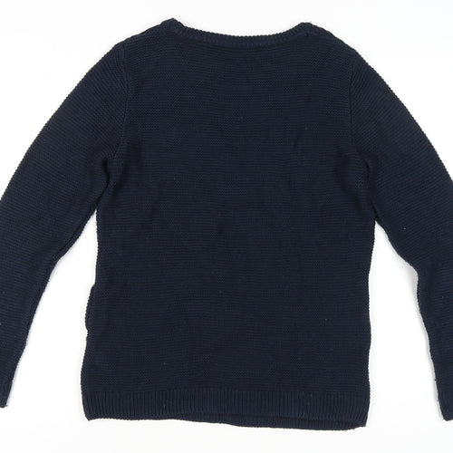 Dorothy Perkins Women's Blue Striped Jumper Size 12