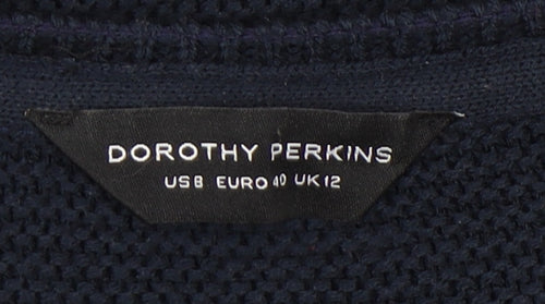 Dorothy Perkins Women's Blue Striped Jumper Size 12