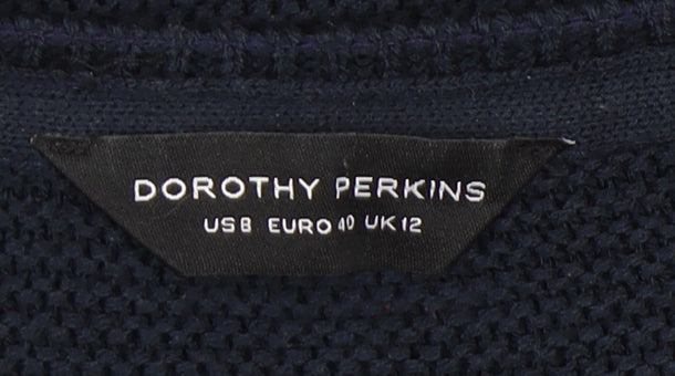 Dorothy Perkins Women's Blue Striped Jumper Size 12