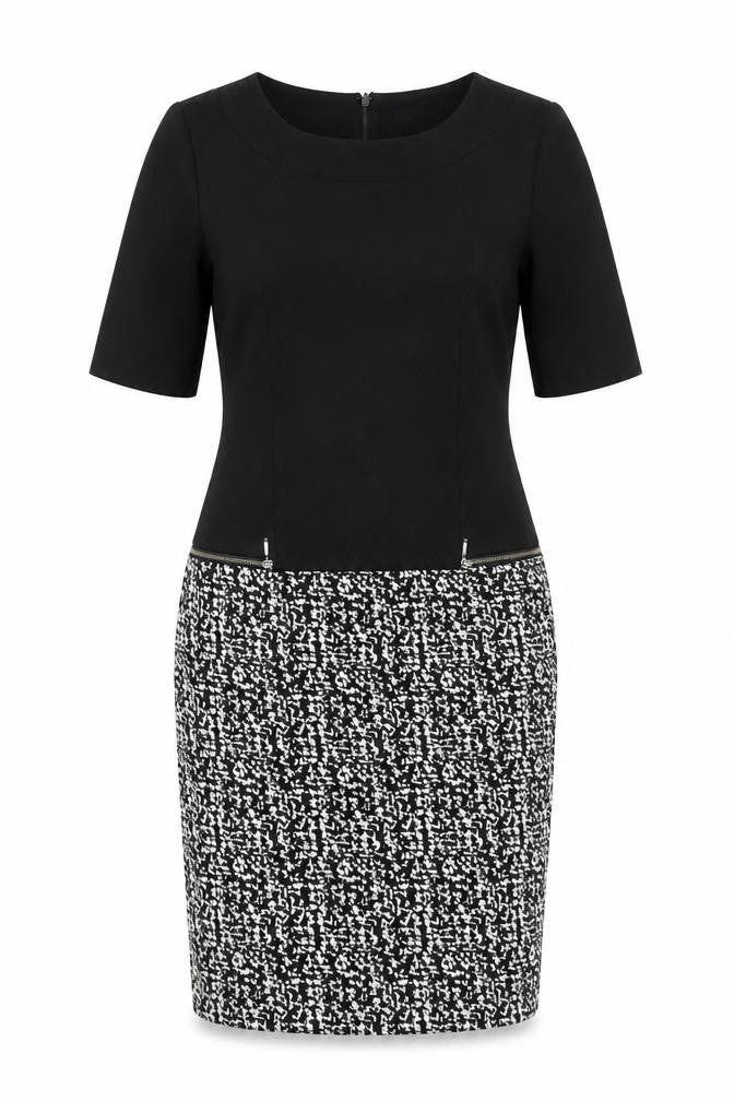 Front view of Marks & Spencer Women's Black Dress UK 14