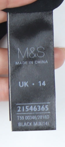 Marks and Spencer Women's Black Dress UK 14