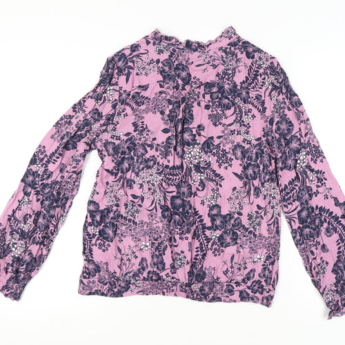 Marks and Spencer Women's Purple Floral Blouse