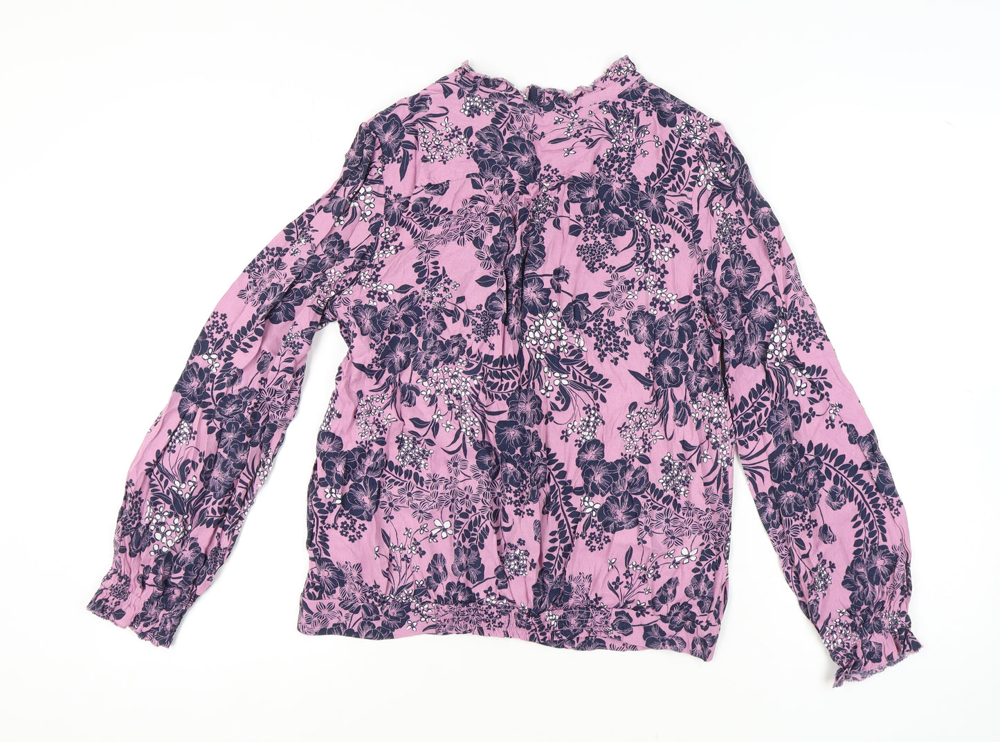Marks and Spencer Women's Purple Floral Blouse